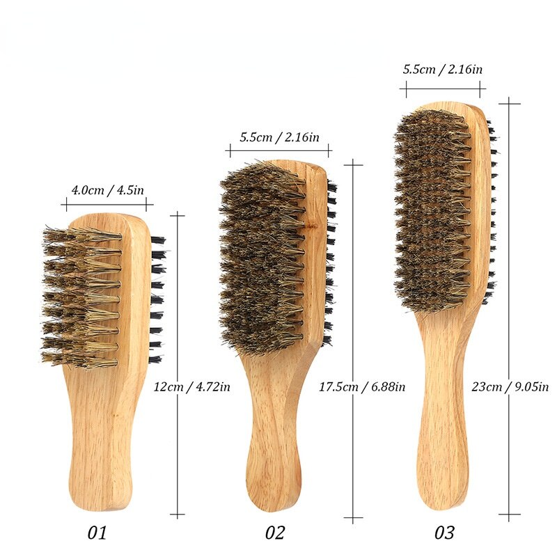 Men Boar Bristle Beard Brush